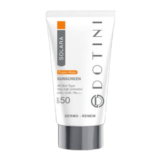 ضدآفتاب بی رنگ دوتینی فیوژن واتر با SPF 50 مناسب انواع پوست حجم 50 میل